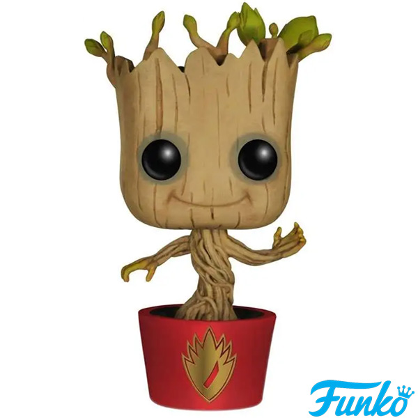 Funko POP #65 Marvel Guardians of the Galaxy Dancing Groot Red Pot Exclusive Figure